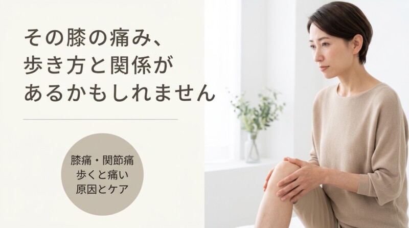 川崎市高津区・溝の口で膝痛・関節痛にお悩みの方へ｜歩くと痛い原因とセルフケアを整骨院が解説｜溝上整骨院